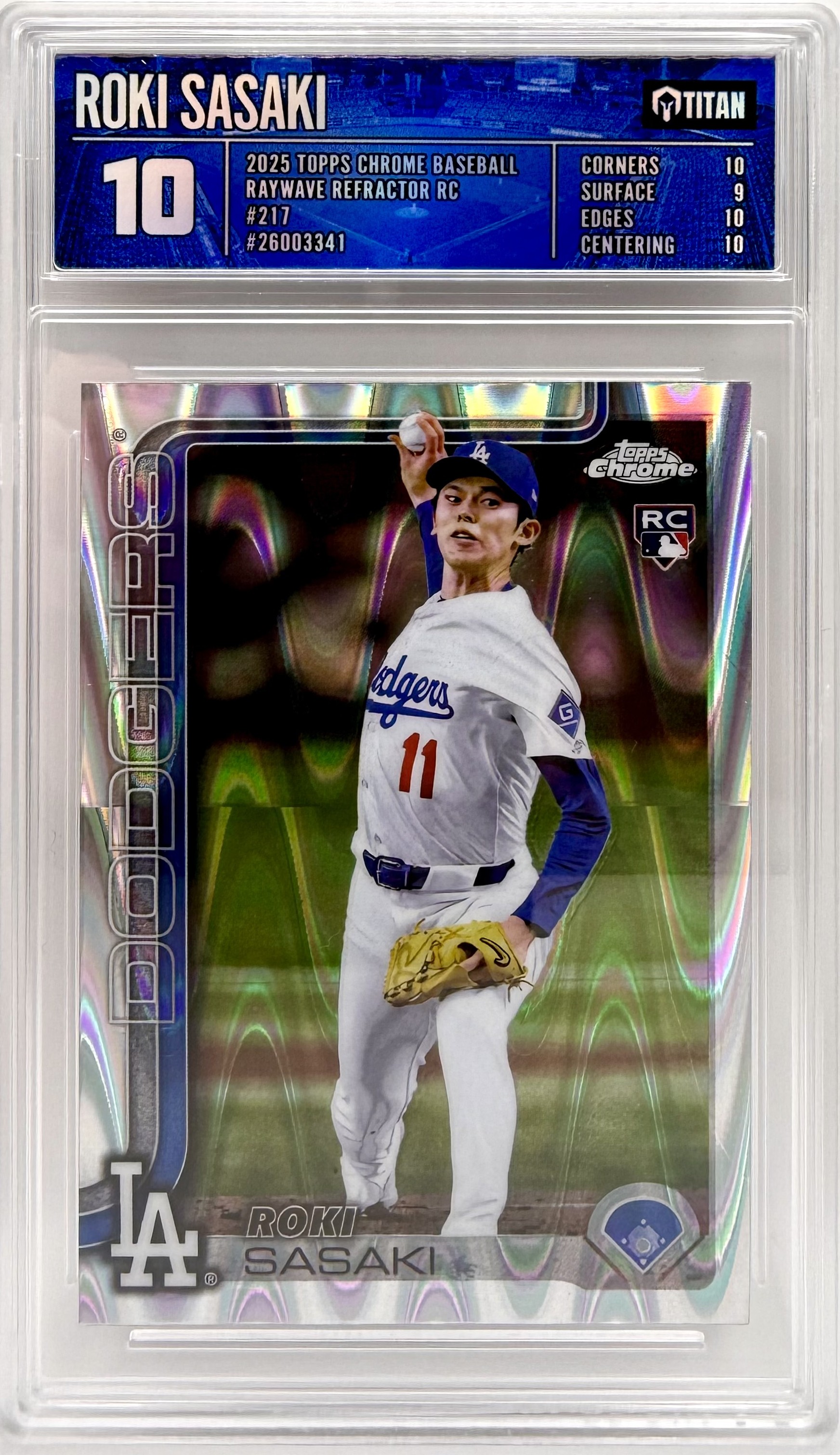 Roki Sasaki 2025 Topps Chrome TITAN 10